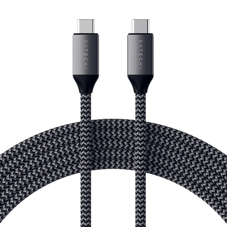 Usb C To Usb C 100w Cable 6.5ft, Space Gray